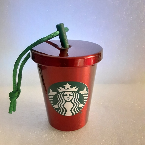 Starbucks Red Metal Christmas Holiday Ornament - Picture 2 of 3